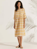 Vestido Midi A-Line 100% Lino VALENCIA