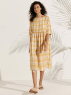 Vestido Midi A-Line 100% Lino VALENCIA
