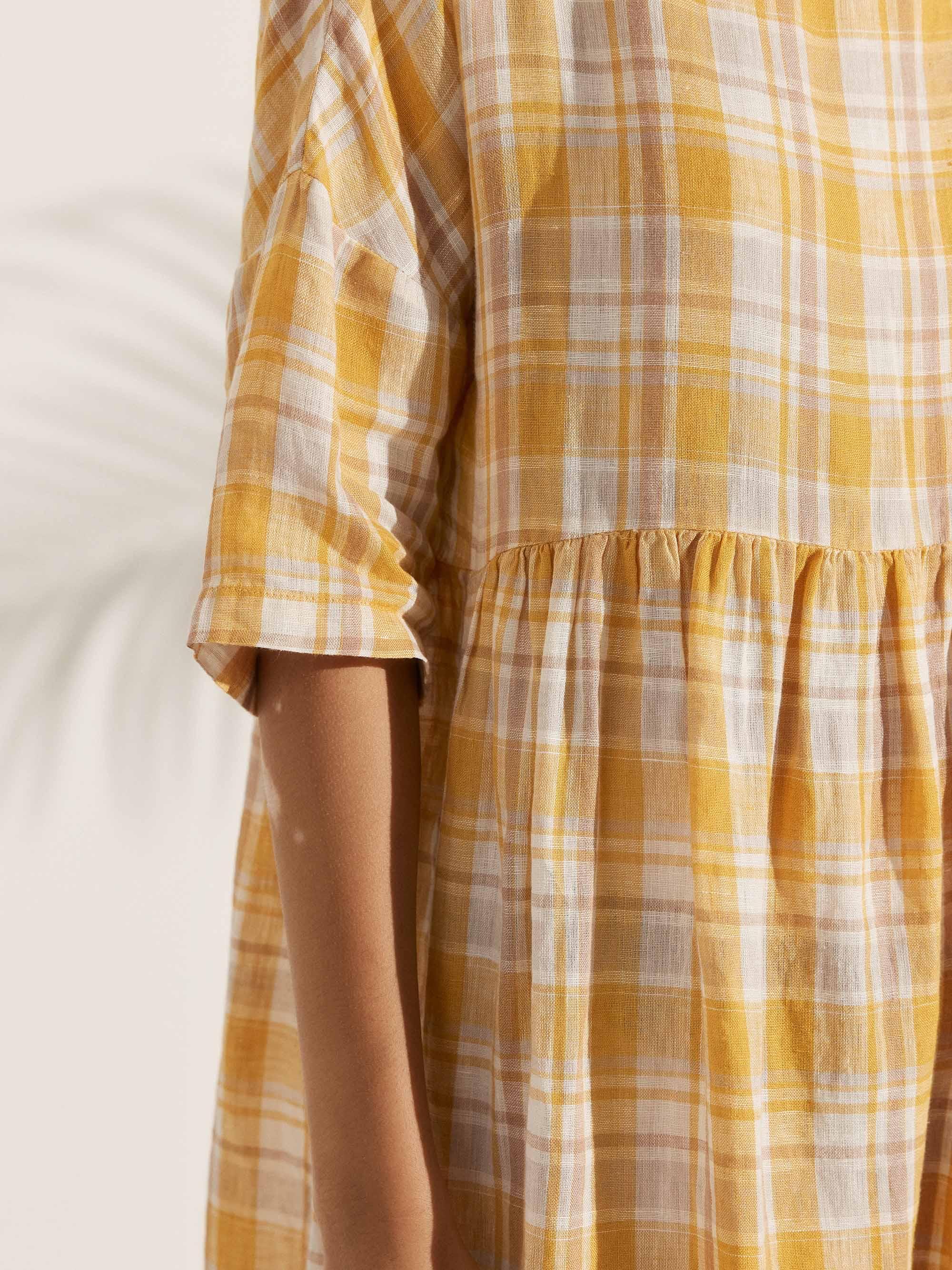 Vestido Midi A-Line 100% Lino VALENCIA