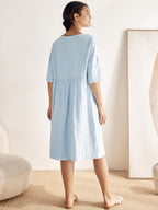 Vestido Midi A-Line 100% Lino VALENCIA