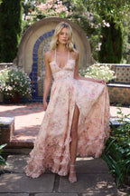 Giyu | Vestido Maxi de Encaje con Tirantes Finos y Espalda Descubierta