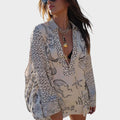 Arial | Conjunto de Camisa Y Pantalones Cortos Con Cullo En V