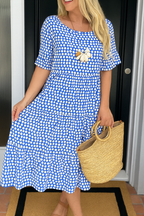 Zerelle | Vestido Midi de Manga Corta