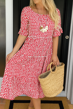 Zerelle | Vestido Midi de Manga Corta