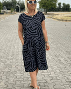 Avanille | vestido de verano de cuello redondo