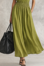 Silvina | Vestido Maxi con Cintura Smocked que Libera y Define al Mismo Tiempo