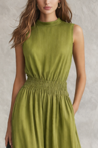Silvina | Vestido Maxi con Cintura Smocked que Libera y Define al Mismo Tiempo