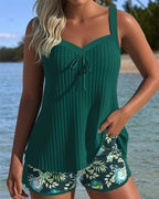 Julia | Tankini a rayas con braguita de baño de dos piezas
