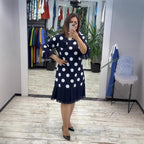 Palerine | Vestido de lunares con plisados