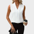 Roma | Blusa Sin Mangas Con Cuello En V