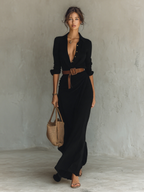 Victorie | Vestido Largo Fluido Elegante que Realza la Silueta