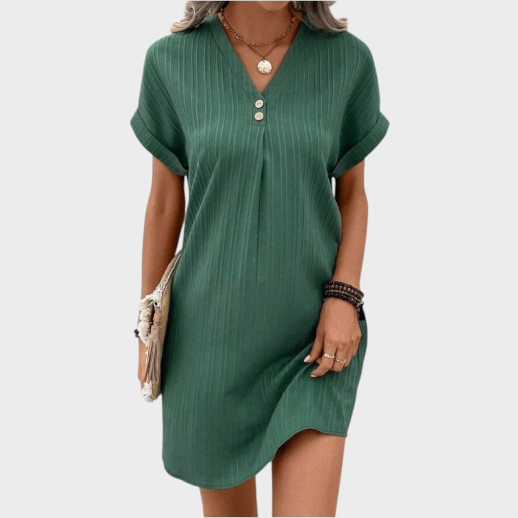 Atália | Cómodo vestido con cuello en V