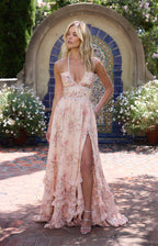 Giyu | Vestido Maxi de Encaje con Tirantes Finos y Espalda Descubierta