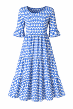 Zerelle | Vestido Midi de Manga Corta