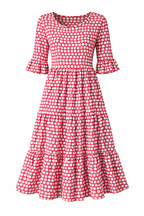Zerelle | Vestido Midi de Manga Corta
