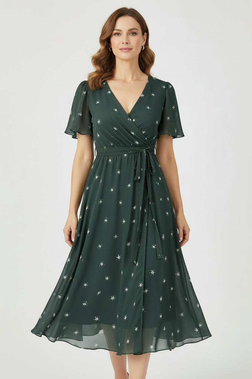 LAVINA – Vestido Midi Boho Vibrante