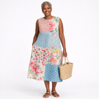 Anna | Vestido Midi Patchwork