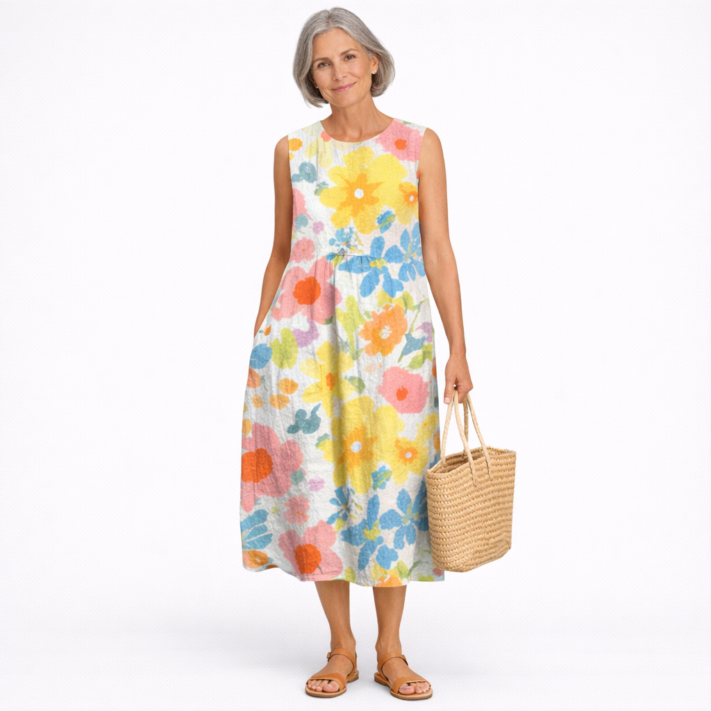 Ella | Vestido Midi Floral Pastel