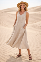 LUNA | VESTIDO MIDI A-LINE CÓMODO