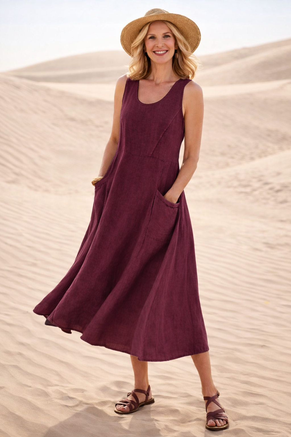 LUNA | VESTIDO MIDI A-LINE CÓMODO