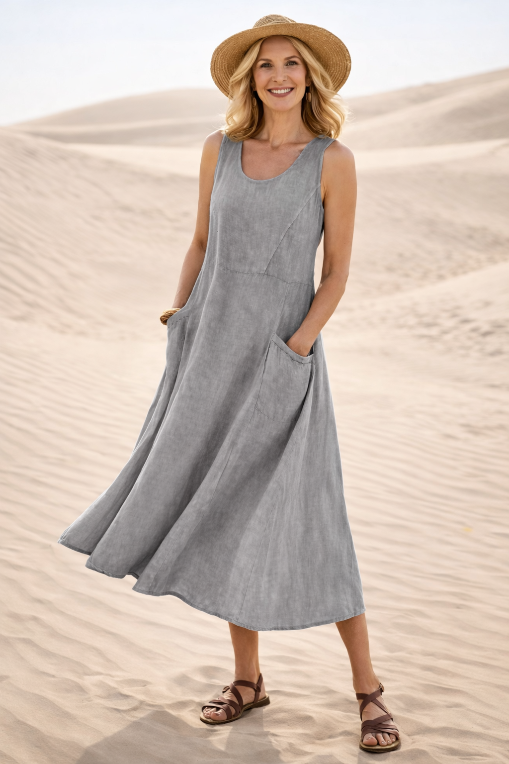 LUNA | VESTIDO MIDI A-LINE CÓMODO