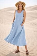LUNA | VESTIDO MIDI A-LINE CÓMODO