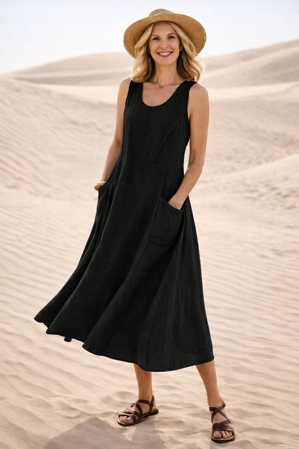 LUNA | VESTIDO MIDI A-LINE CÓMODO