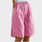 Isabela | Pantalones cortos de lino Medianos