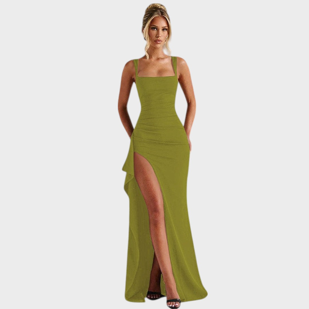 Zariani | Elegante Maxi Vestido con Espalda Abierta