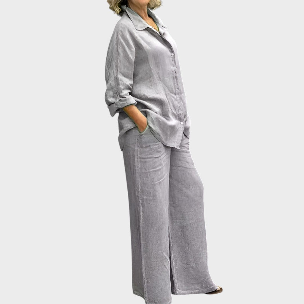 Lara | Conjunto De Camisa Y Pantalón