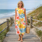 Ella | Vestido Midi Floral Pastel