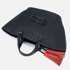 Alicia | Bolso Shopper Trenzado de Hombro Mujer Borlas
