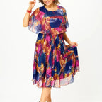 BARBARA | VESTIDO DE CHIFFON CÓMODO TALLA PLUS