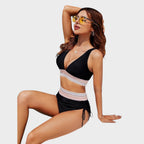 Celeste | Conjunto De Bikini Con Cintura Alta