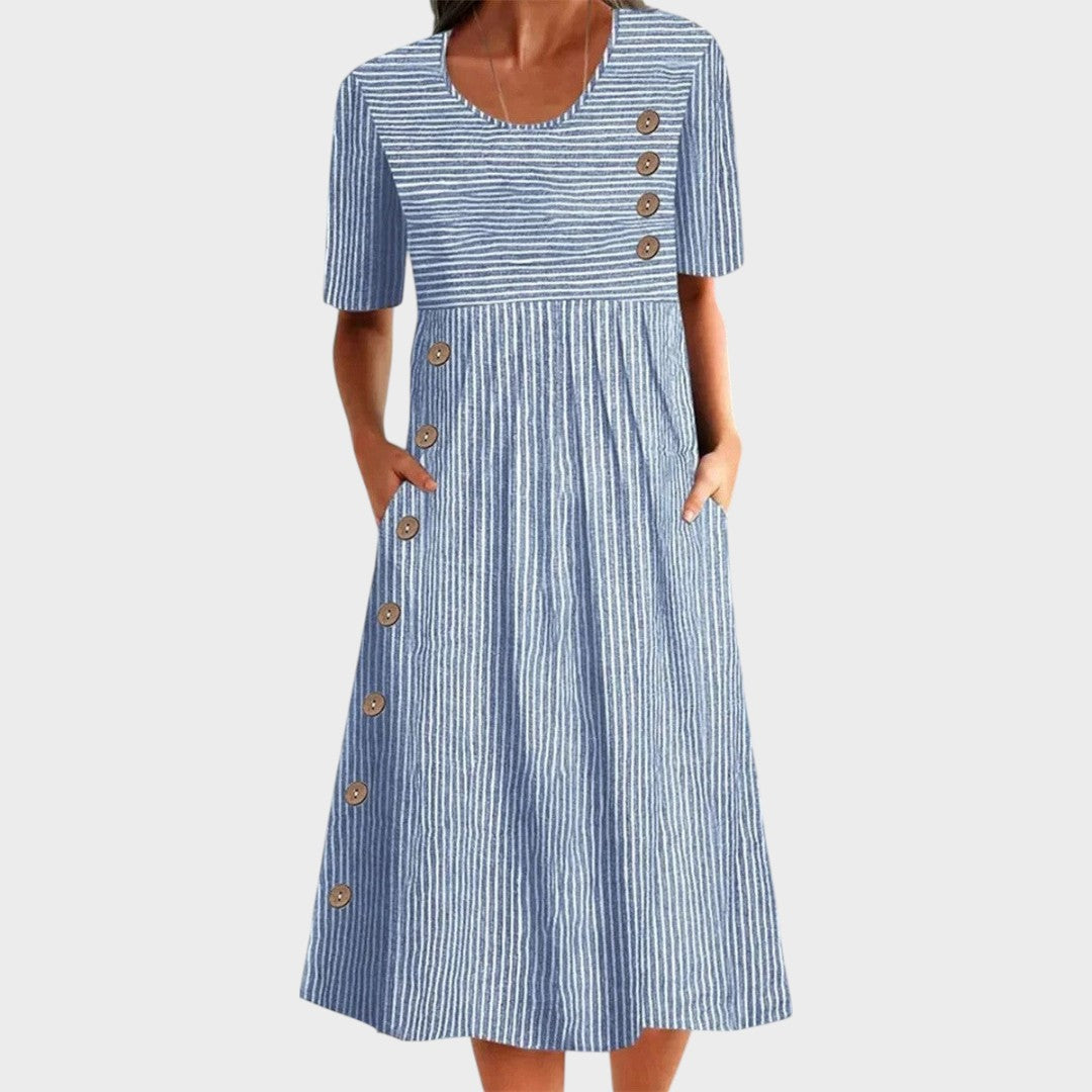 Luisa | Vestido Midi de Algodón