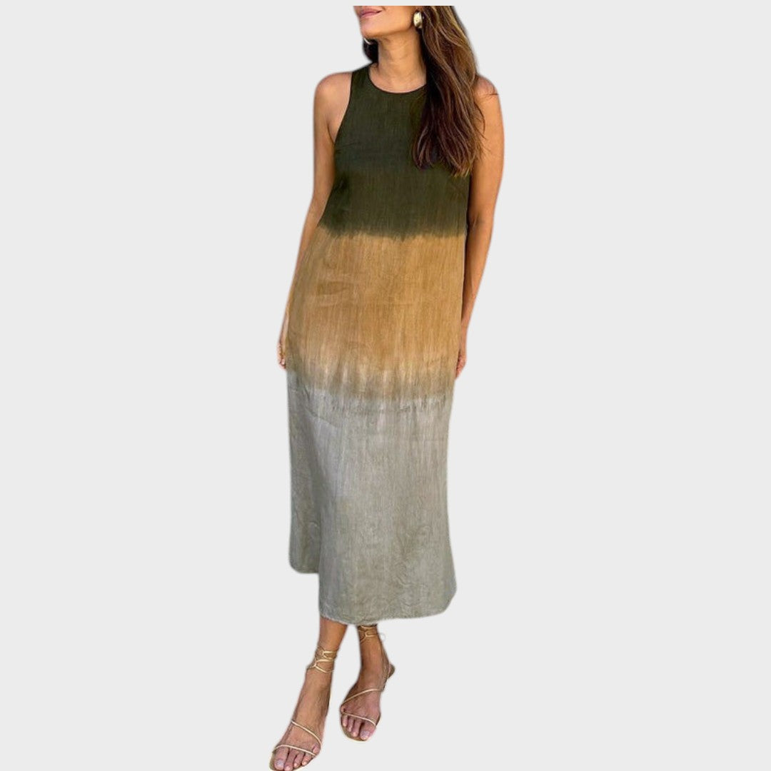 Ortega | Vestido Midi Degradado