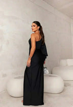 NOA | Elegante Vestido Maxi de Festa con Ombro Único que Favorece la Silueta
