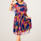 BARBARA | VESTIDO DE CHIFFON CÓMODO TALLA PLUS