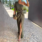 NOA | Elegante Vestido Maxi de Festa con Ombro Único que Favorece la Silueta